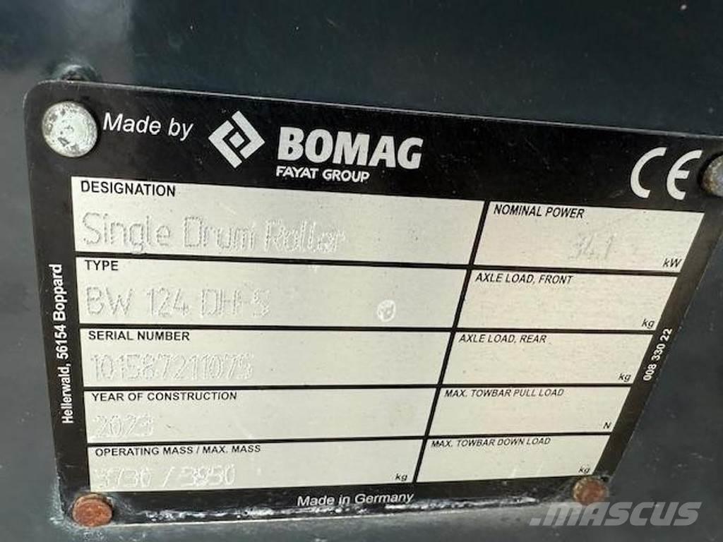 Bomag 124 DH-5 Tek tamburlu silindirler