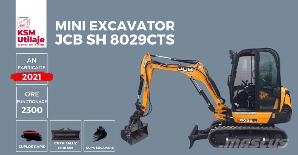 JCB 8029 CTS Mini ekskavatörler, 7 tona dek