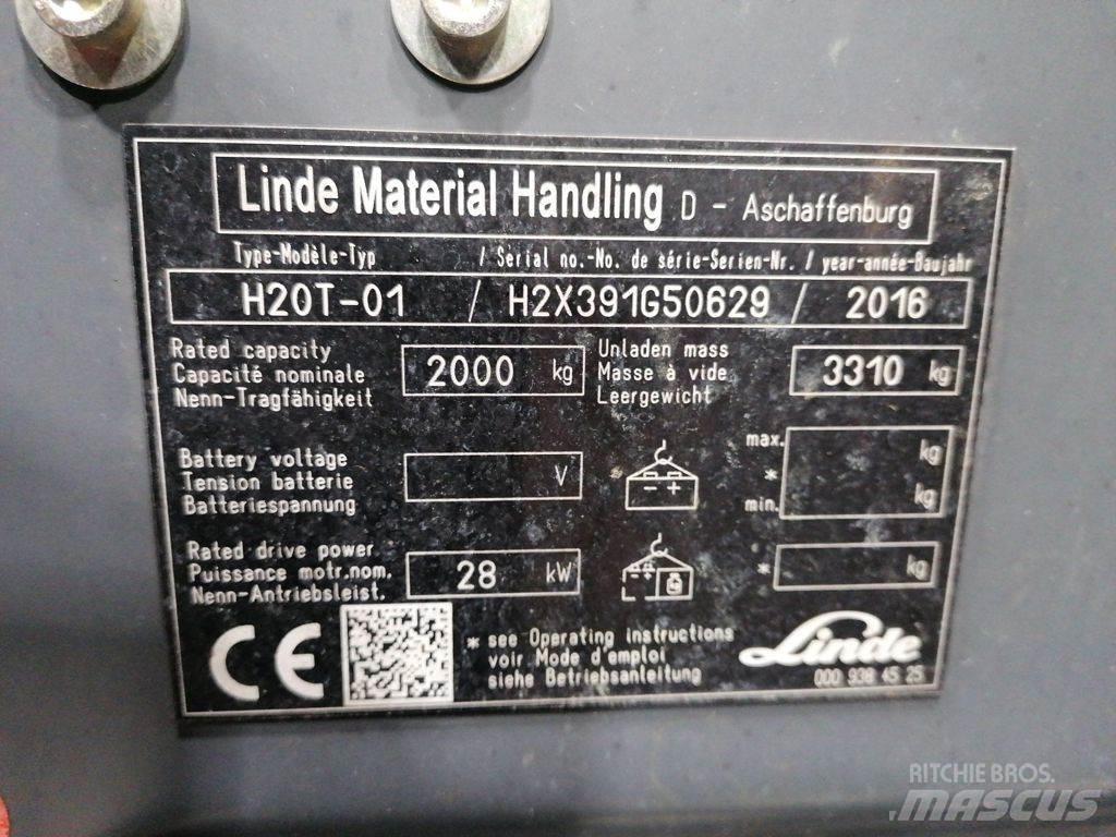 Linde H20T-01 LPG'li forkliftler