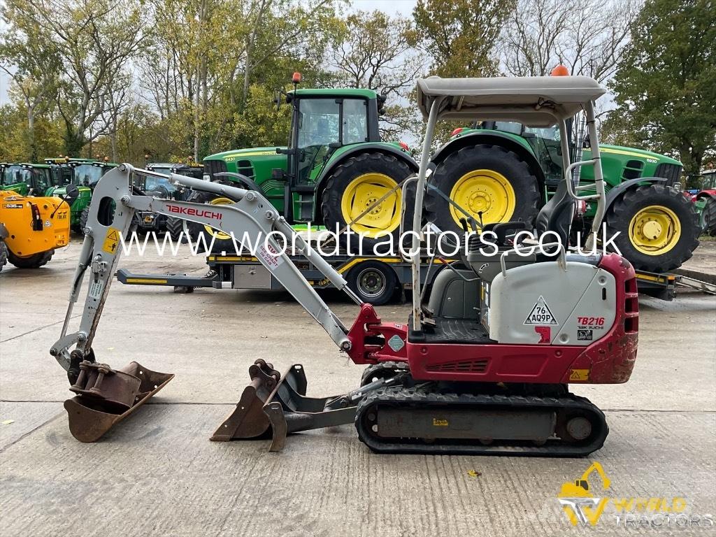 Takeuchi TB 216 Mini ekskavatörler, 7 tona dek