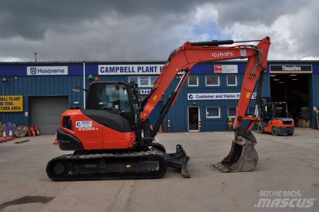 Kubota KX 085-5 Mini ekskavatörler, 7 tona dek