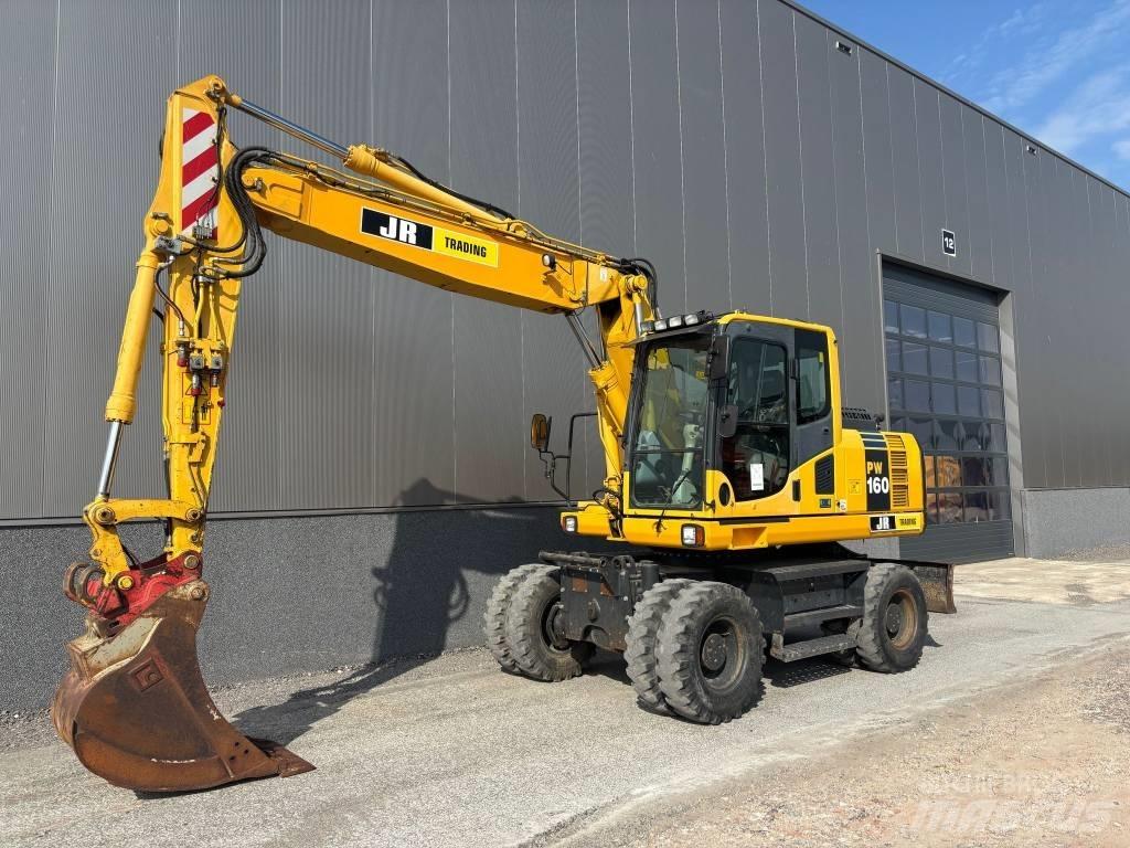 Komatsu PW 160 Lastik tekerli ekskavatörler