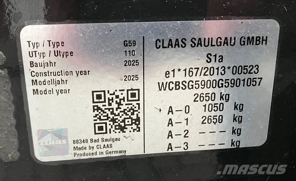 CLAAS Volto 1500 T Kombine tirmiklar