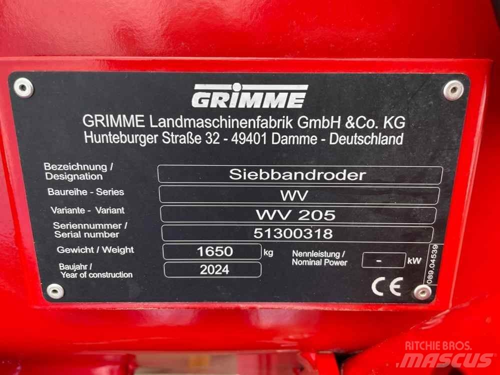 Grimme WV 205 Diger tarim makinalari