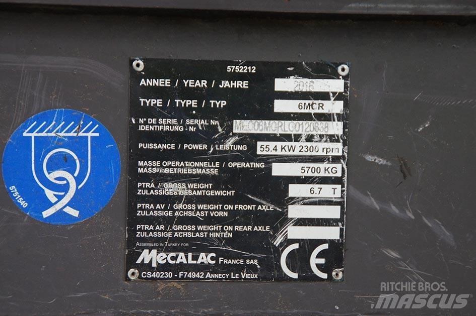 Mecalac 6 MCR Paletli ekskavatörler