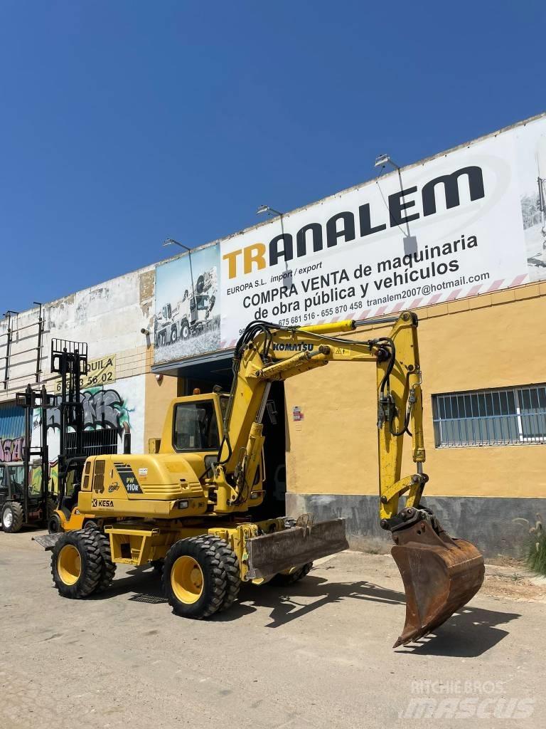 Komatsu PW 110 Lastik tekerli ekskavatörler