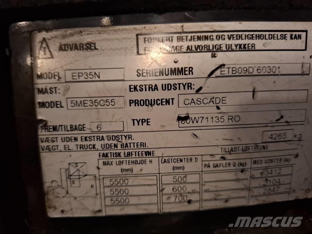 CAT EP35N Elektrikli forkliftler