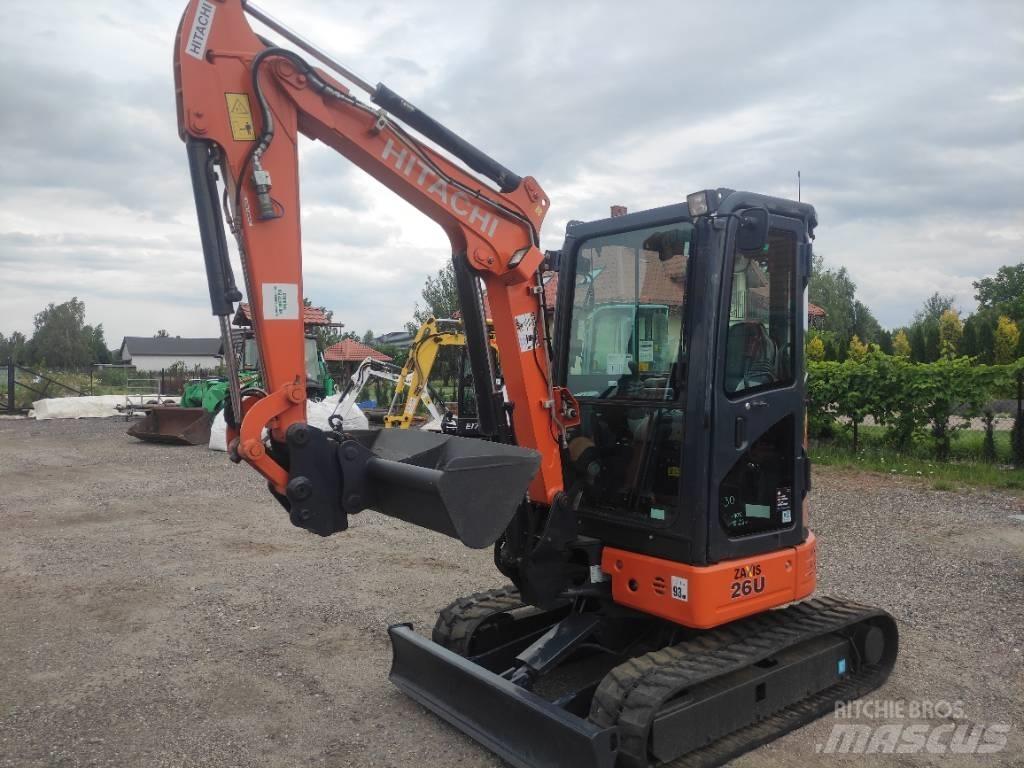 Hitachi ZX 26 U-6 Mini ekskavatörler, 7 tona dek