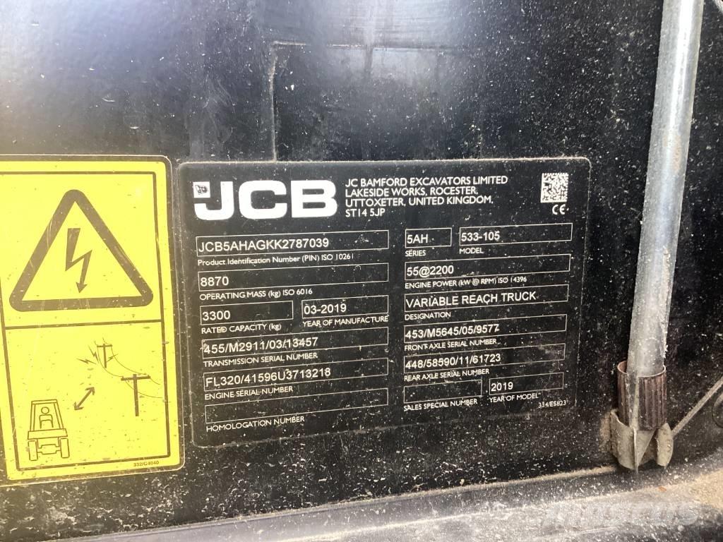 JCB 533-105 Teleskopik yükleyiciler