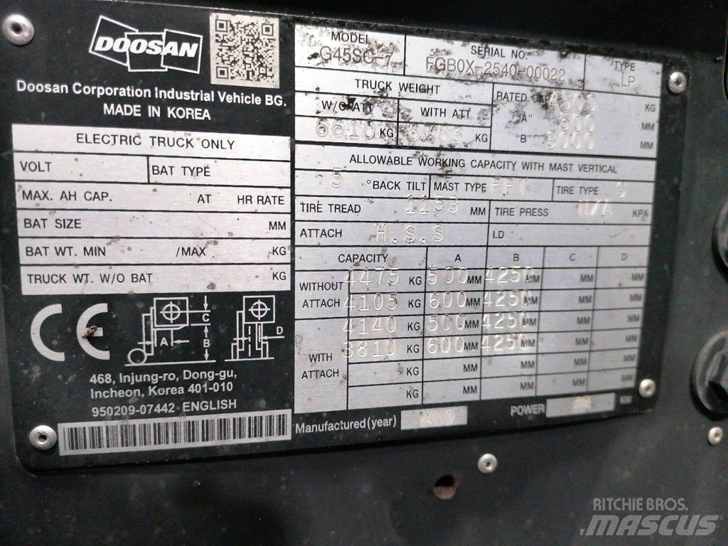 Doosan G45SC-7 LPG'li forkliftler