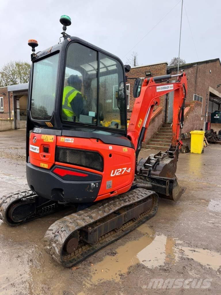 Kubota U 27-4 Mini ekskavatörler, 7 tona dek