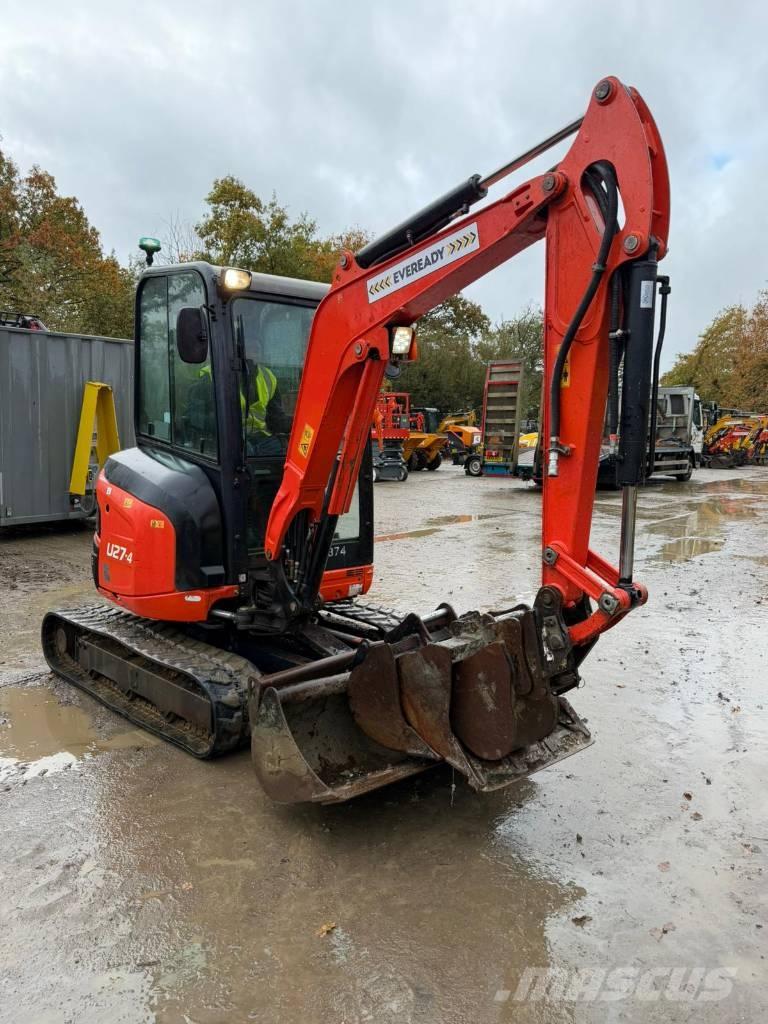 Kubota U 27-4 Mini ekskavatörler, 7 tona dek