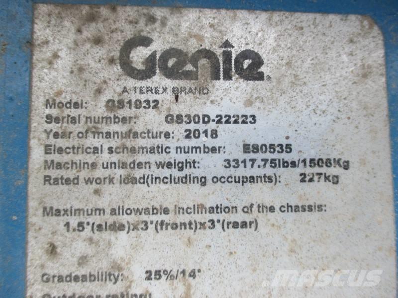 Genie GS 1932 Makasli platformlar