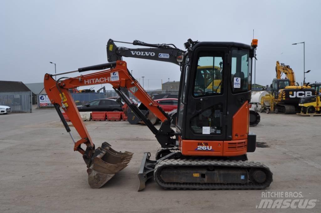 Hitachi ZX 26 U-6 Mini ekskavatörler, 7 tona dek