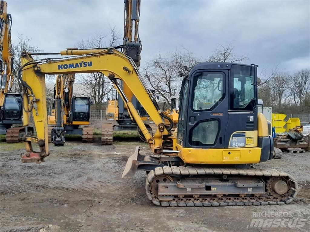 Komatsu PC80 Mini ekskavatörler, 7 tona dek
