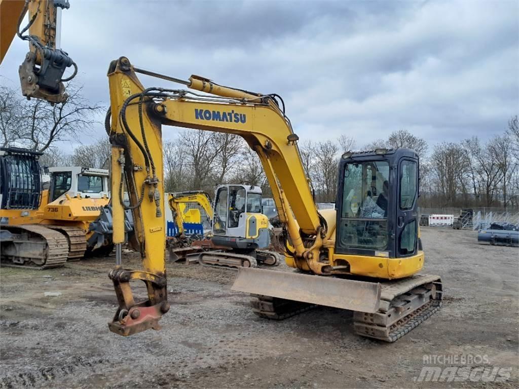 Komatsu PC80 Mini ekskavatörler, 7 tona dek