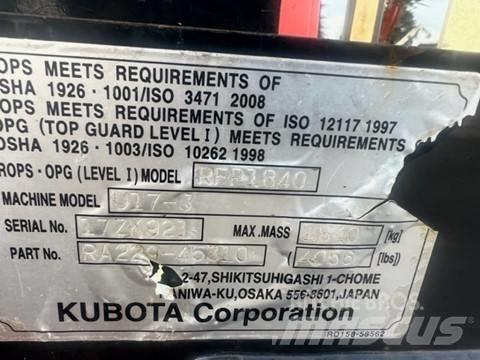 Kubota U 17-3 Mini ekskavatörler, 7 tona dek