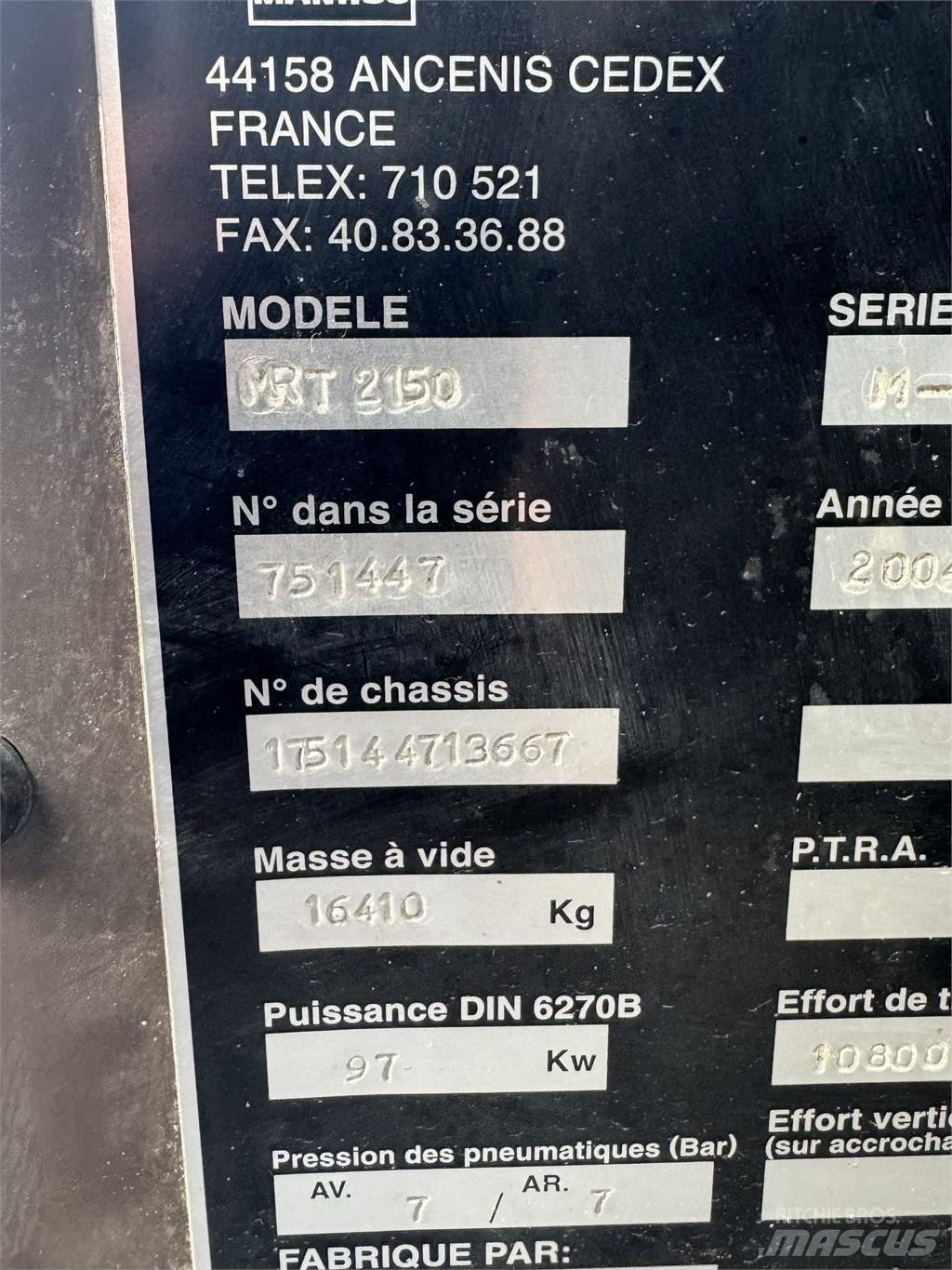 Manitou MRT 2150 Teleskopik yükleyiciler