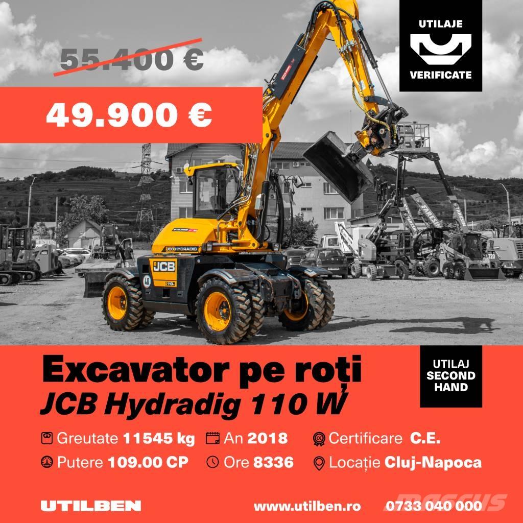JCB Hydradig 110 W Lastik tekerli ekskavatörler