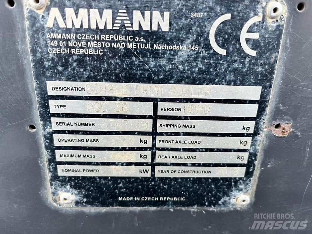 Ammann ASC 30 Tek tamburlu silindirler