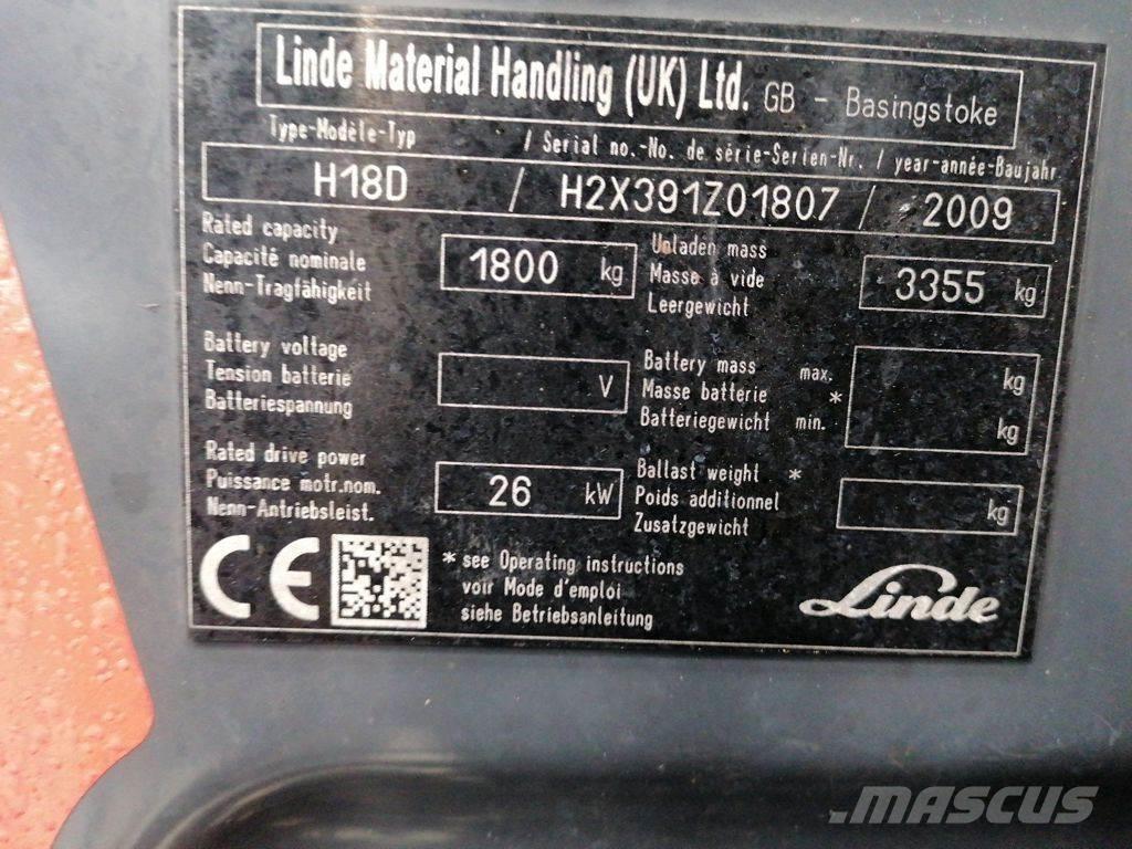 Linde H18D Dizel forkliftler