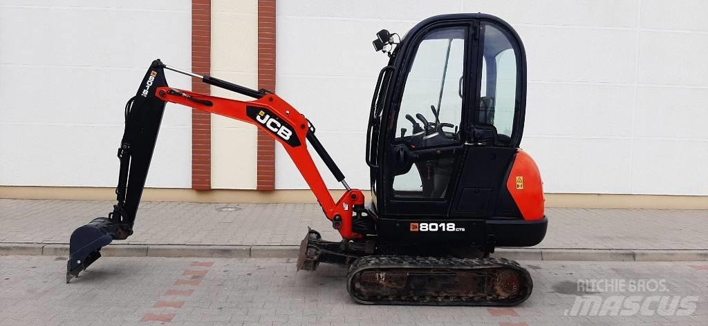 JCB 8018 CTS Mini ekskavatörler, 7 tona dek