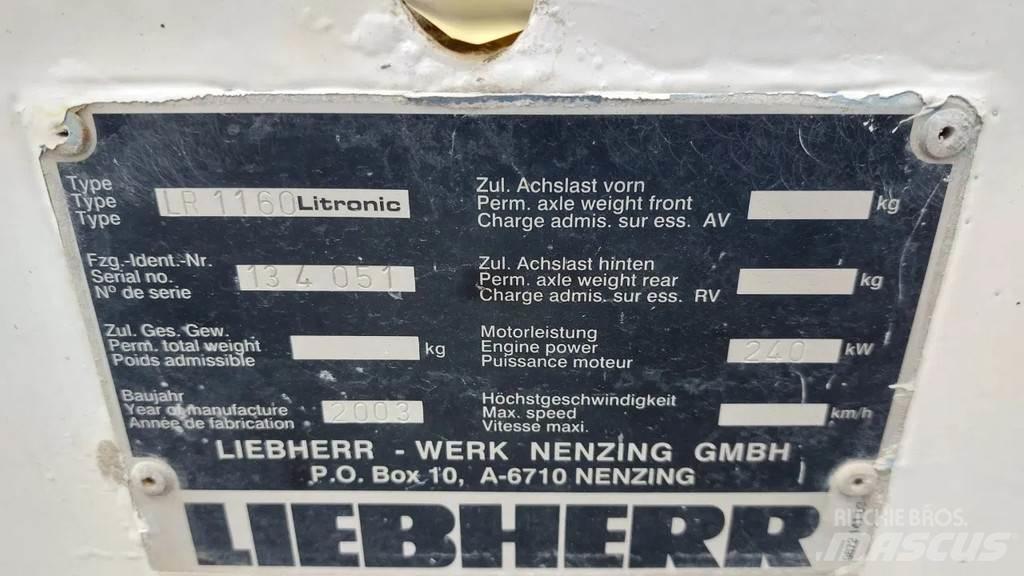 Liebherr LR 1160 Paletli vinçler