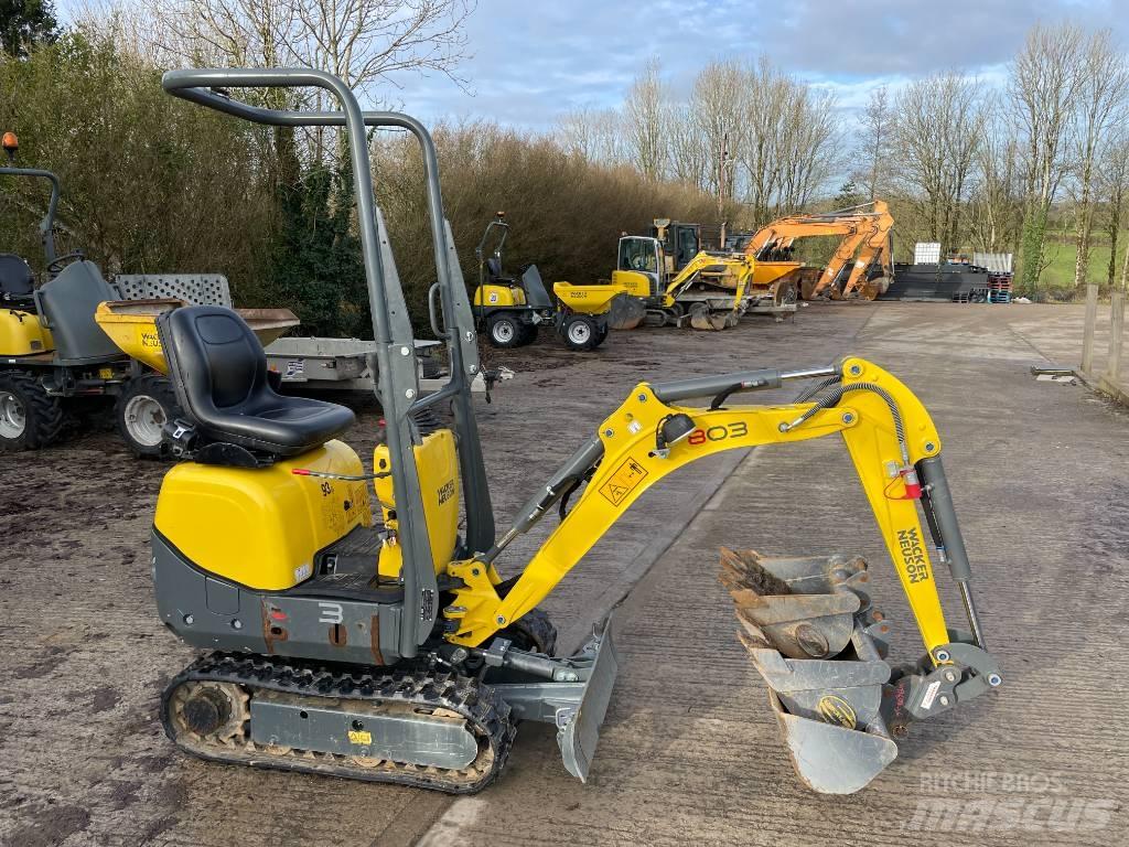 Wacker Neuson 803 Mini ekskavatörler, 7 tona dek