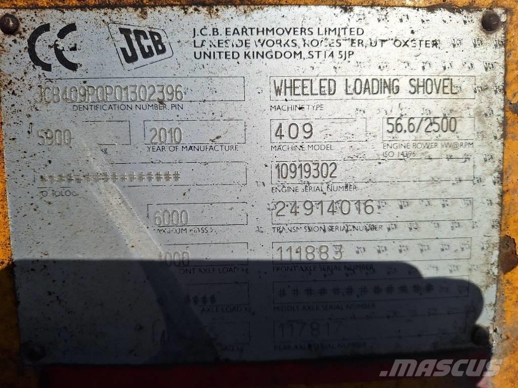 JCB 409 Tekerlekli yükleyiciler