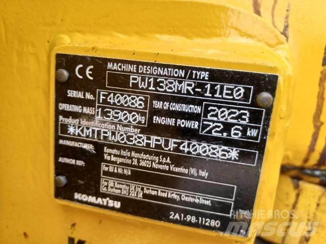 Komatsu PW138MR-11E0 Lastik tekerli ekskavatörler