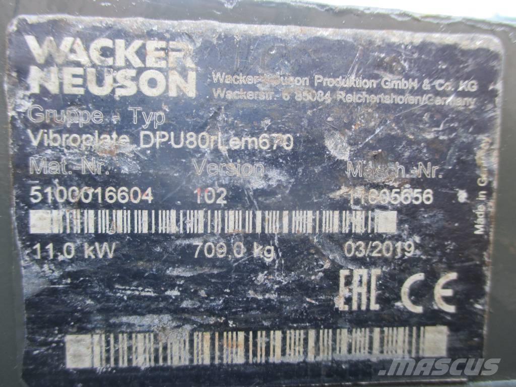 Wacker Neuson DPU 80 Kompaktörler