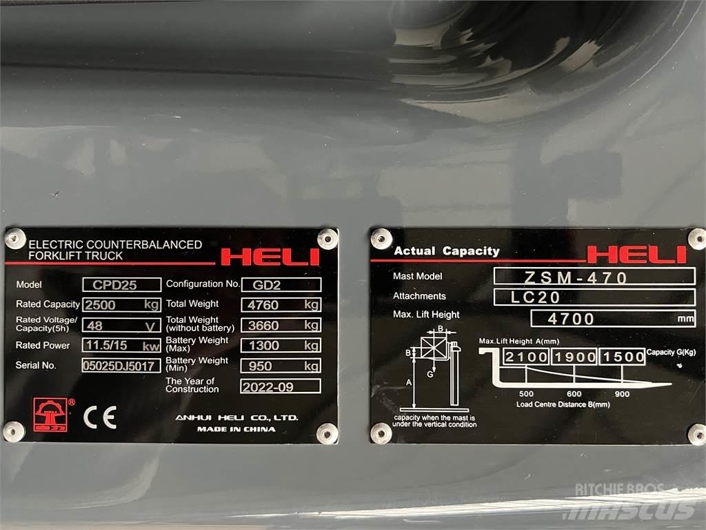 Heli CPD25 GD2 / NEU Elektrikli forkliftler