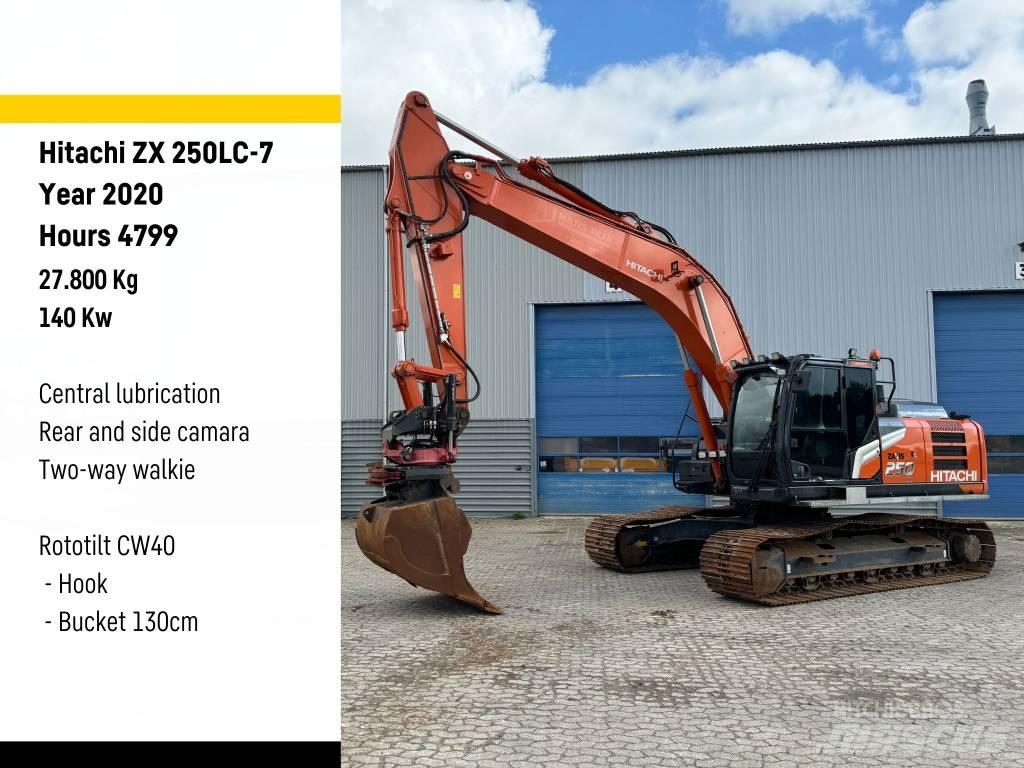 Hitachi ZX250-7 Paletli ekskavatörler