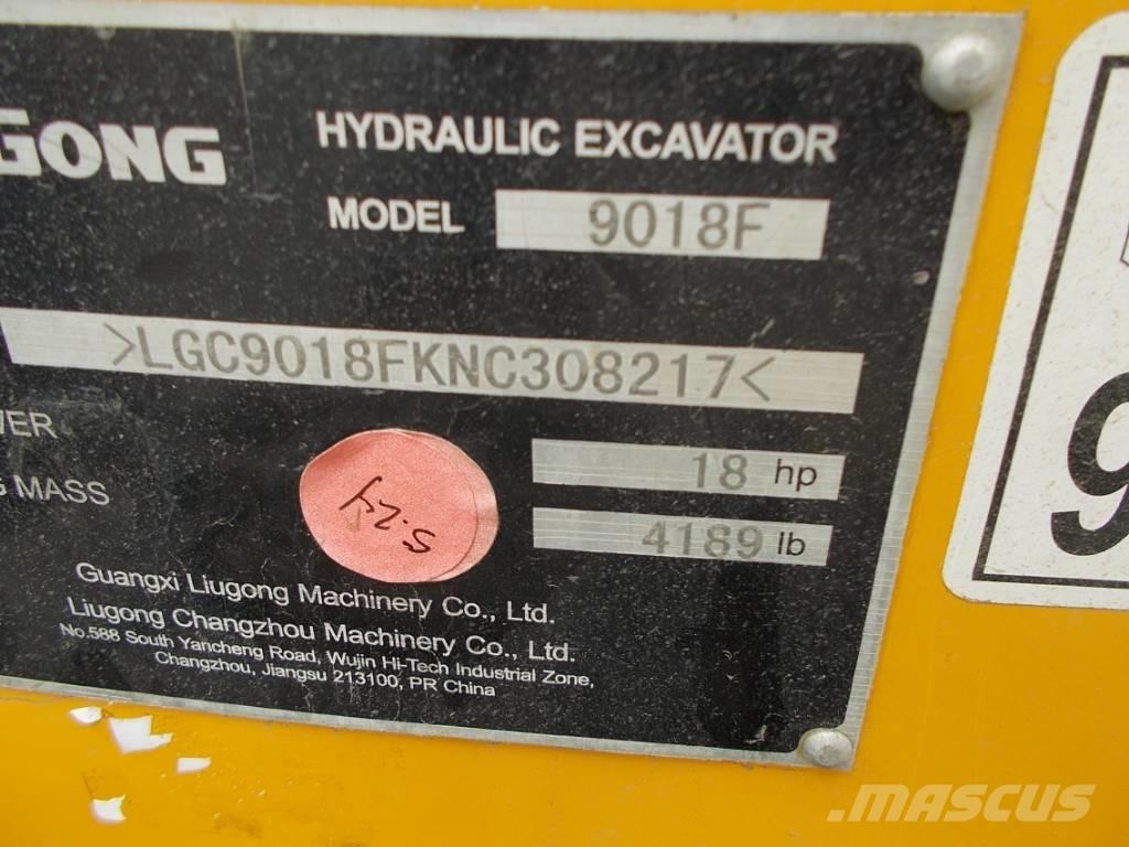 LiuGong 9018 F Mini ekskavatörler, 7 tona dek