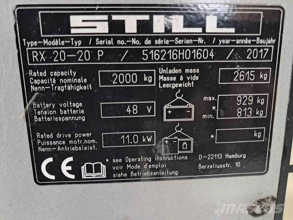 Still RX 20-20 P Elektrikli forkliftler