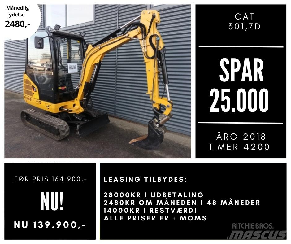 CAT 301,7d Mini ekskavatörler, 7 tona dek