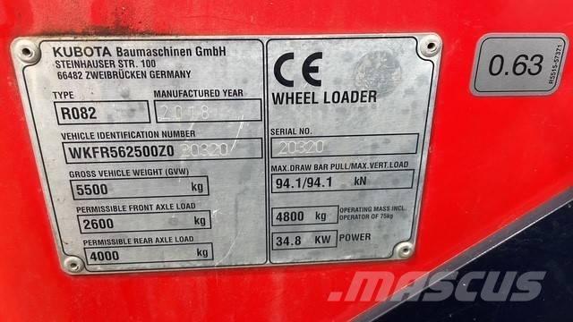 Kubota R082 Tekerlekli yükleyiciler