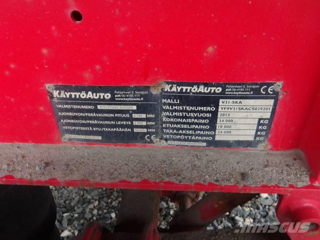  Käyttöauto V31 4 aks Damperli römorklari