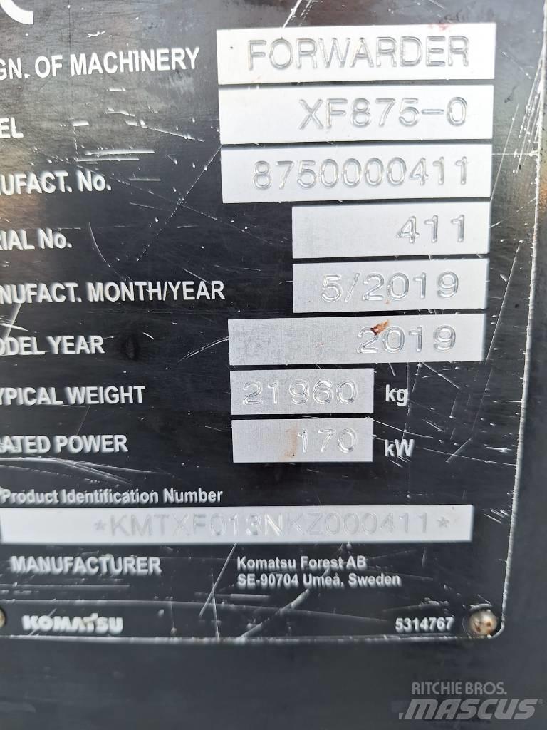 Komatsu 875 Tomruk yükleyici traktörler