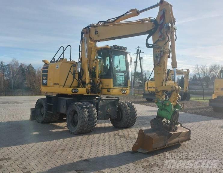 Komatsu PW 148-10 Lastik tekerli ekskavatörler