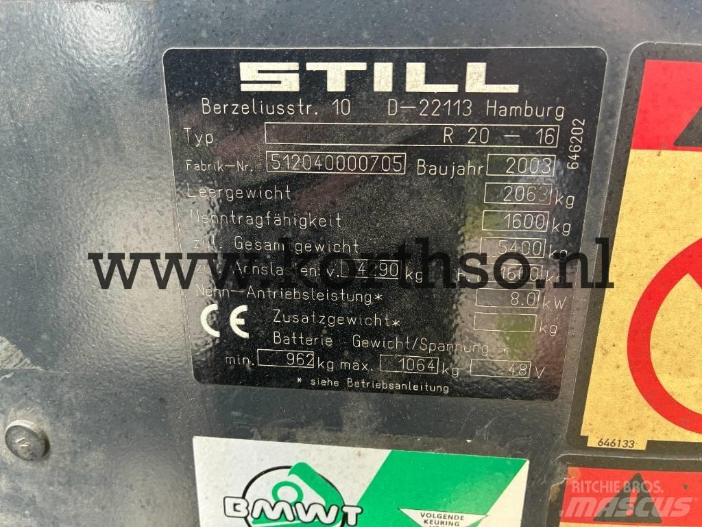 Still R 20-16 Elektrikli forkliftler