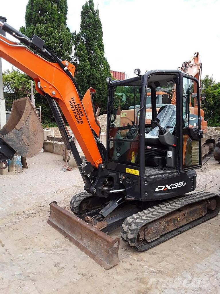 Doosan DX 35 Z Mini ekskavatörler, 7 tona dek