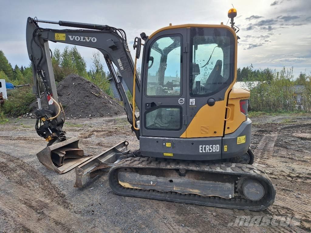 Volvo ECR 58 D Mini ekskavatörler, 7 tona dek