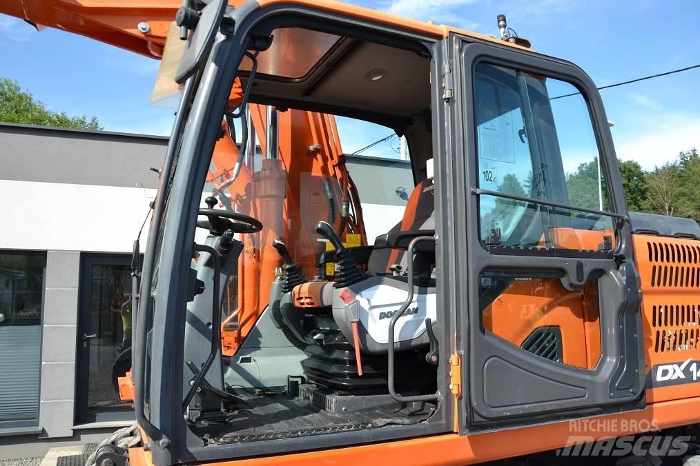 Doosan DX 140 W Lastik tekerli ekskavatörler