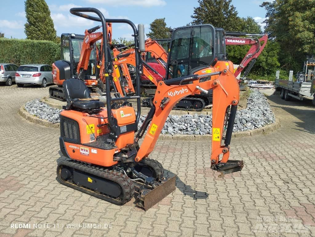 Kubota K008-5 Mini ekskavatörler, 7 tona dek