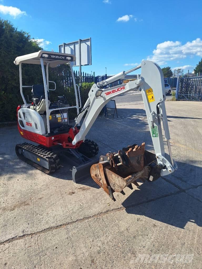Takeuchi TB 216 Mini ekskavatörler, 7 tona dek