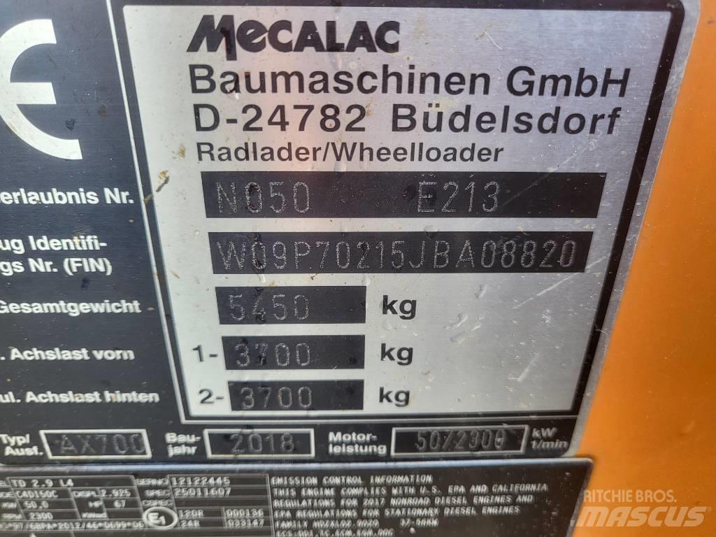 Mecalac AX 700 Tekerlekli yükleyiciler