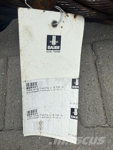 Bauer 2x lina Sondaj ekipmanı aksesuarları ve yedek parçaları