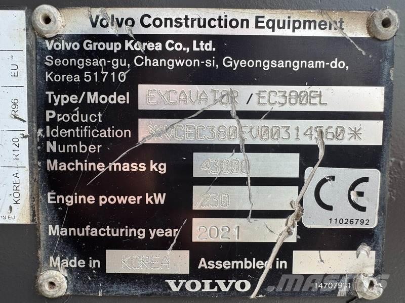 Volvo EC 380 EL Paletli ekskavatörler