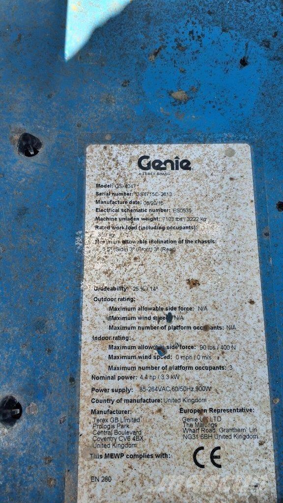 GENIE GS4047 Makasli platformlar